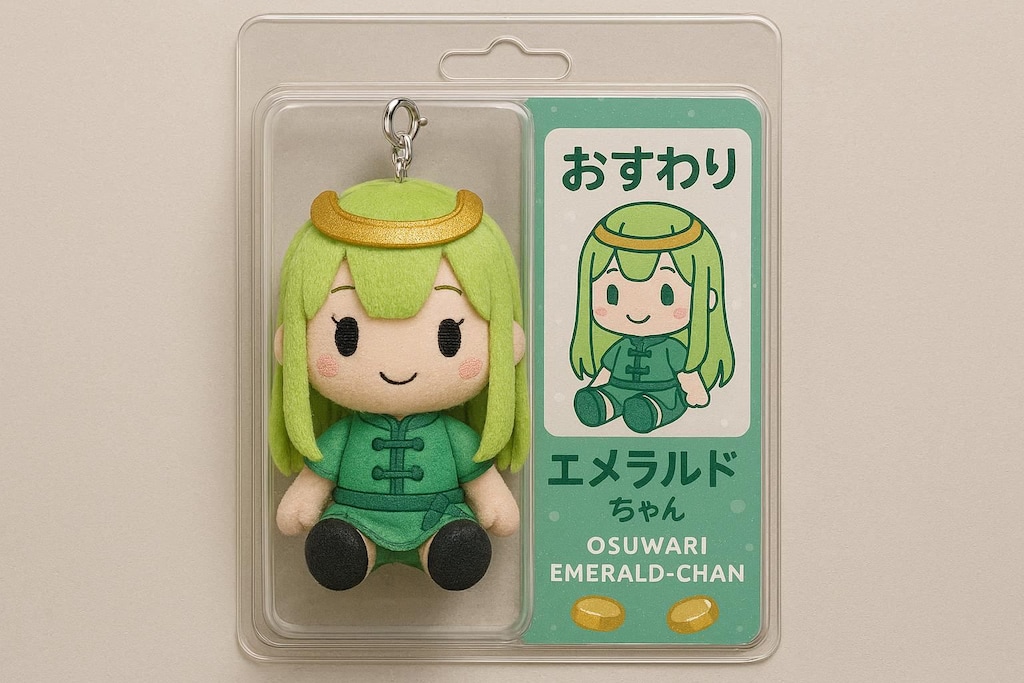 おすわりエメラルドちゃんとか