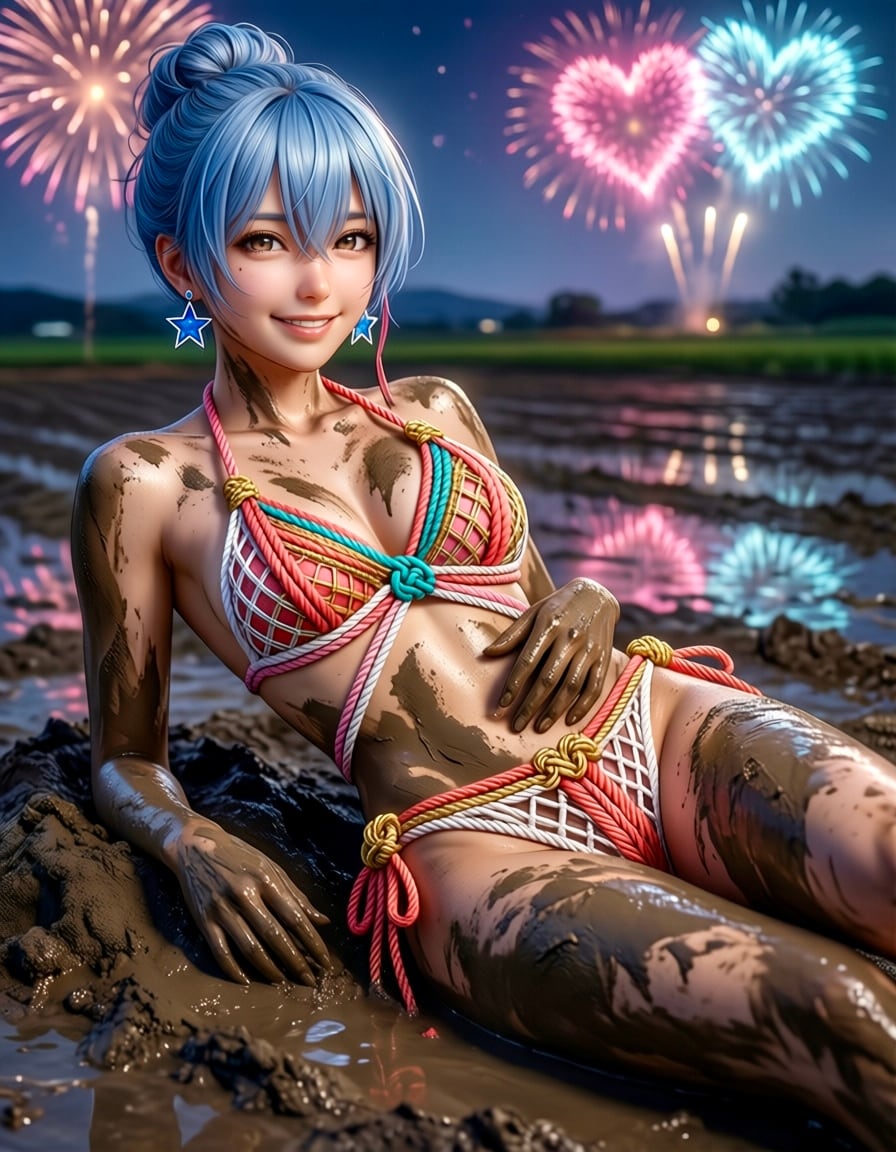 泥だらけの花火夜/ Rin-Knot Rope Couture gravure