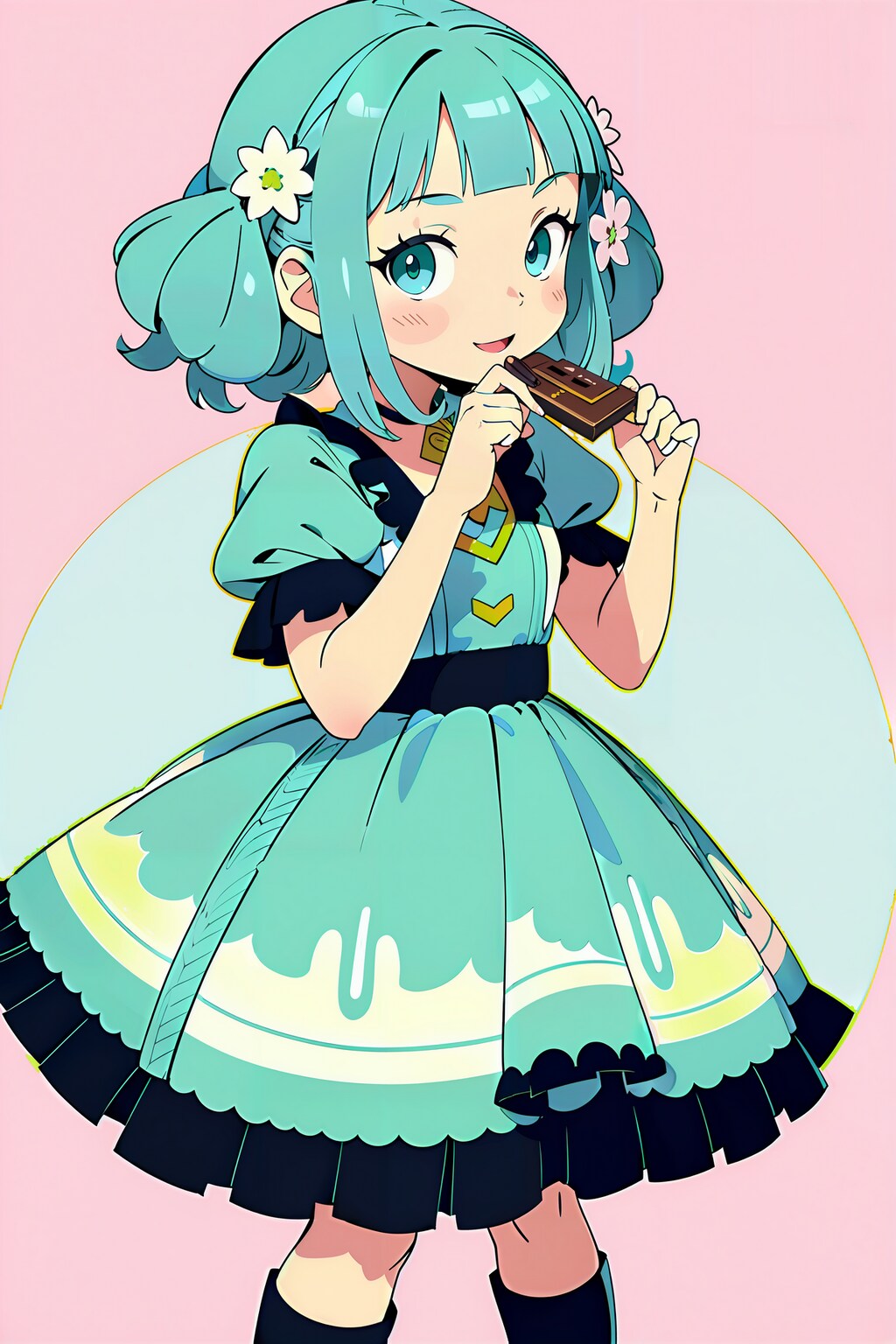 本日のぱっつんチョコミントちゃん