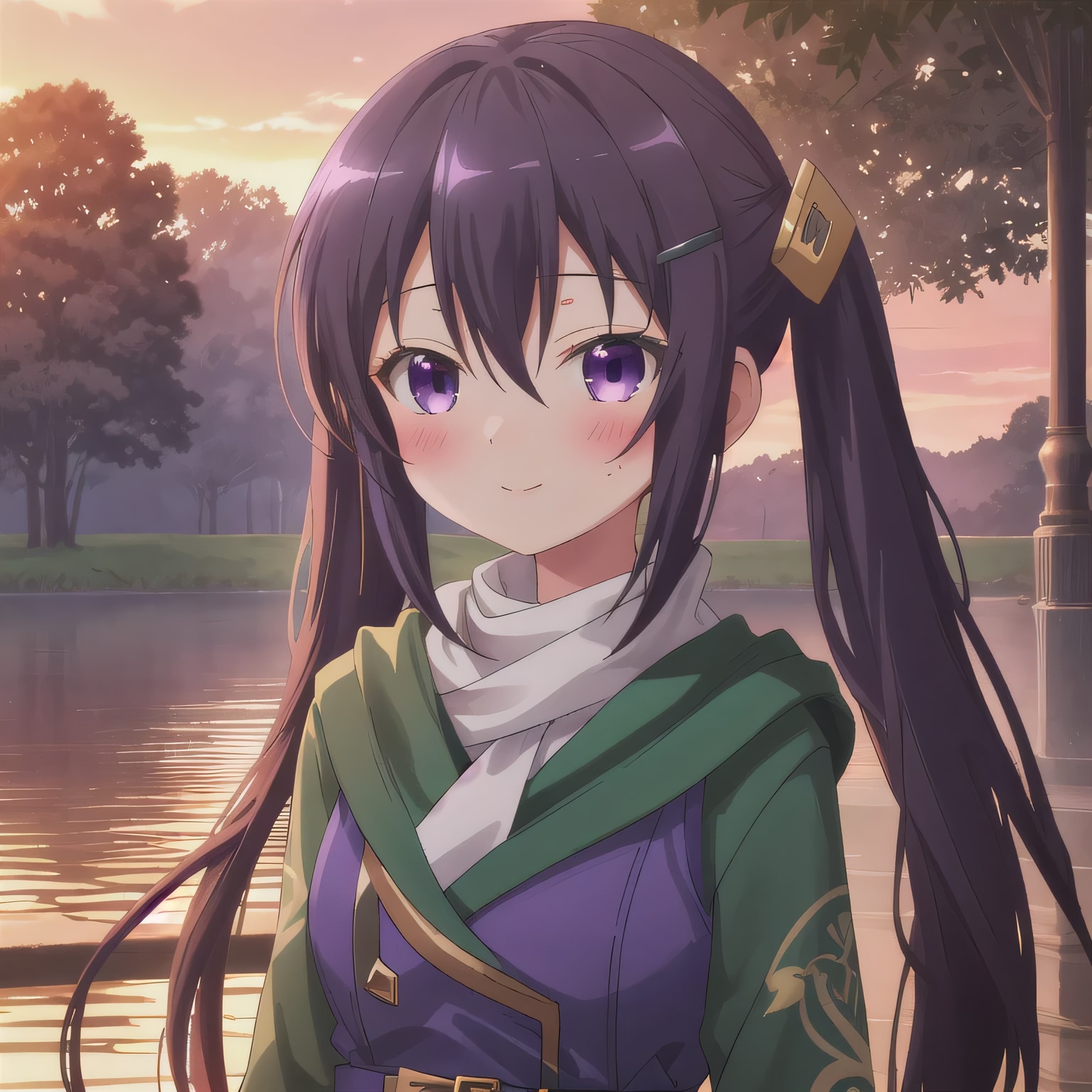 紫髪ロングの少女３ | の人気AIイラスト・グラビア