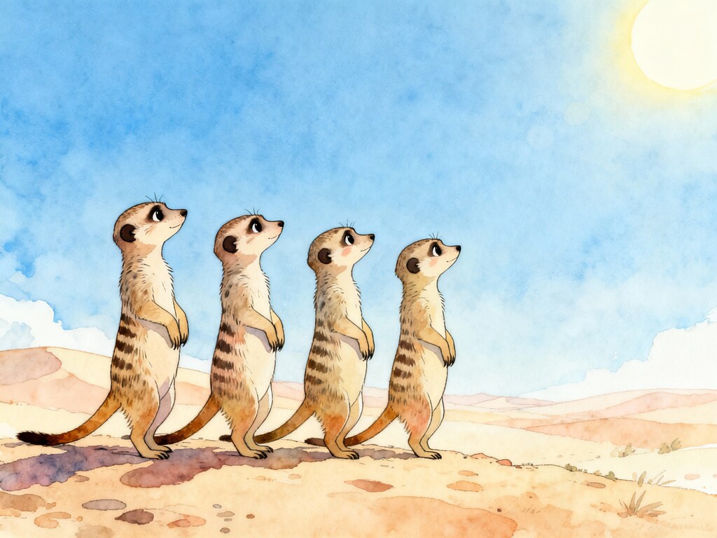 仲良しミーアキャット