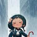 あ、雨が降ってきた☂️ 2枚目