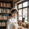 本屋さんの店員 4枚目