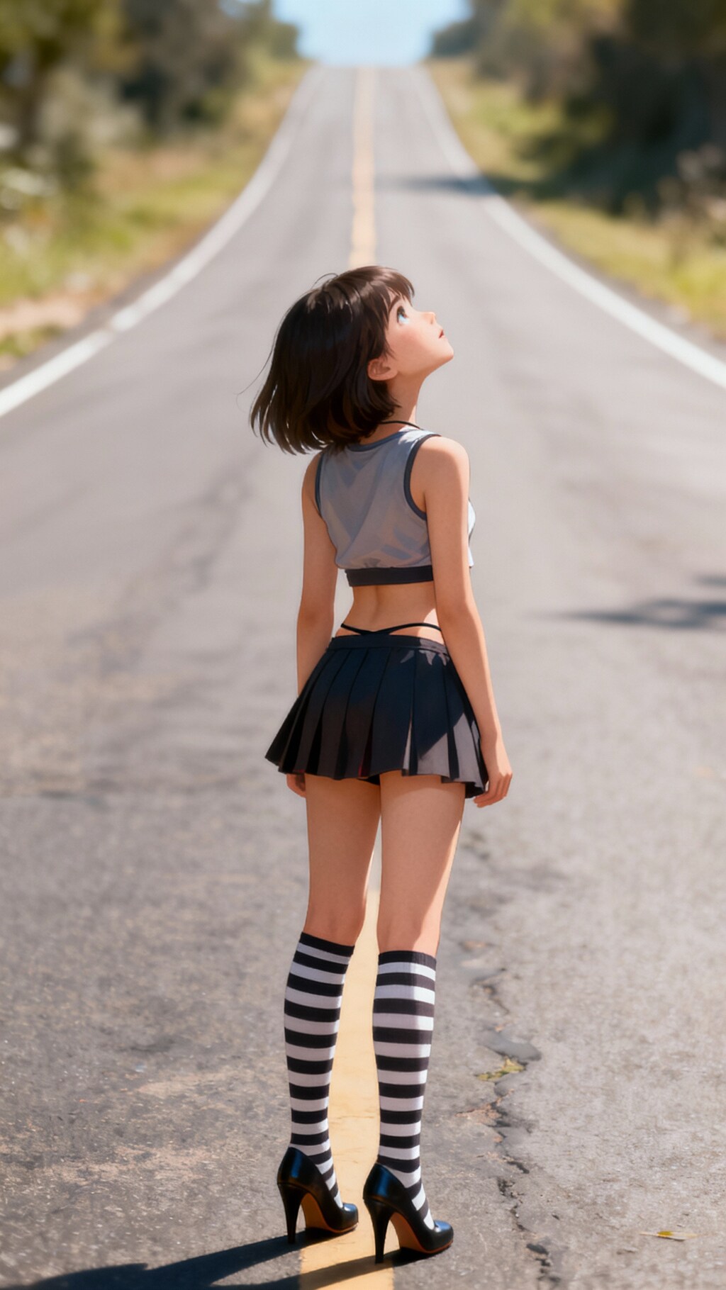 先は長いし、太陽暑いし