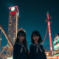 夜の遊園地 7枚目