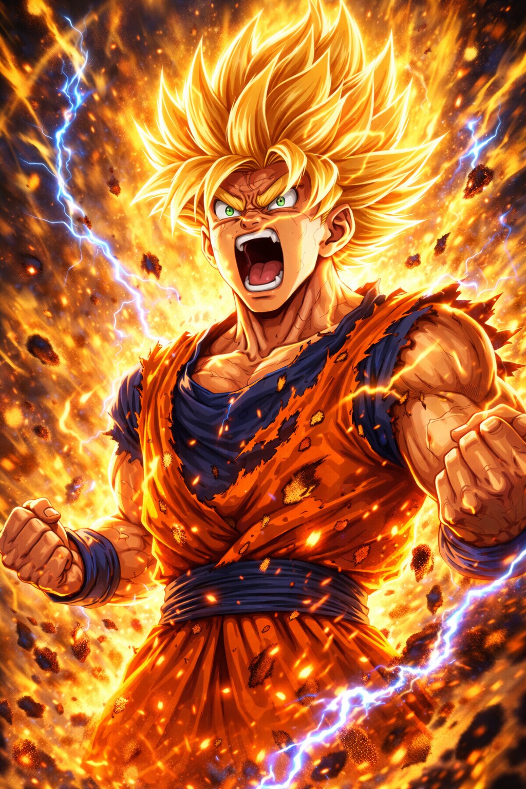 『オレは怒ったぞー‼️』……あの人に似てますね… | の人気AIイラスト・グラビア