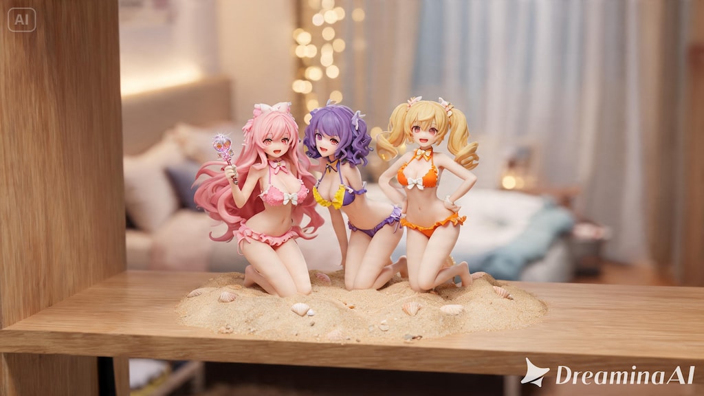 【#あの子をフィギュア化】リゾート地でナイスバディな魔法少女のお姉さん