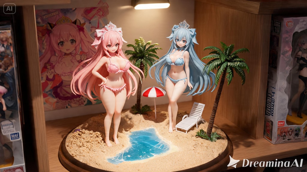 【#あの子をフィギュア化】リゾート地でナイスバディな魔法少女のお姉さん