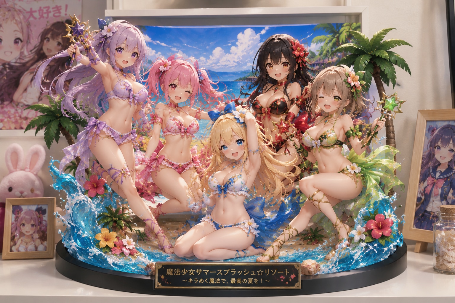 【#あの子をフィギュア化】リゾート地でナイスバディな魔法少女のお姉さん