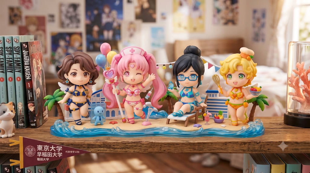 【#あの子をフィギュア化】リゾート地でナイスバディな魔法少女のお姉さん