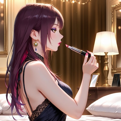 メイクするギャルお姉さん | の人気AIイラスト・グラビア