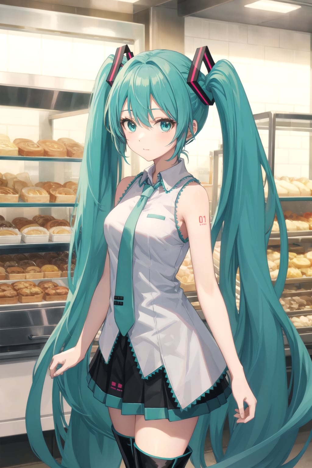 パン屋の前に立っている