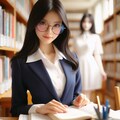 図書館の美人司書 2枚目