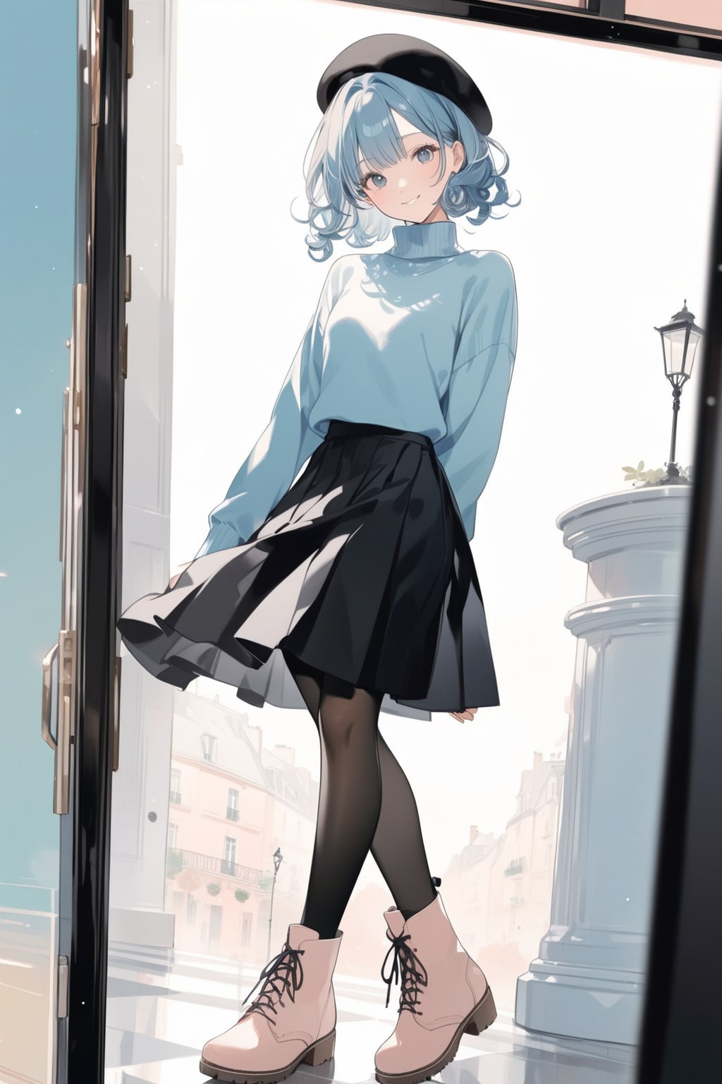 黒タイツを含むファッション（3）