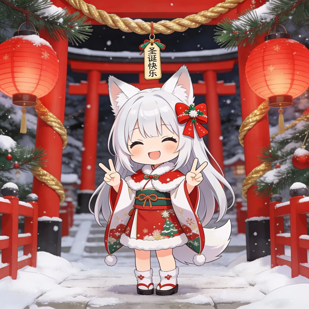 お稲荷さんの白狐姫様だってクリスマスに憧れている！