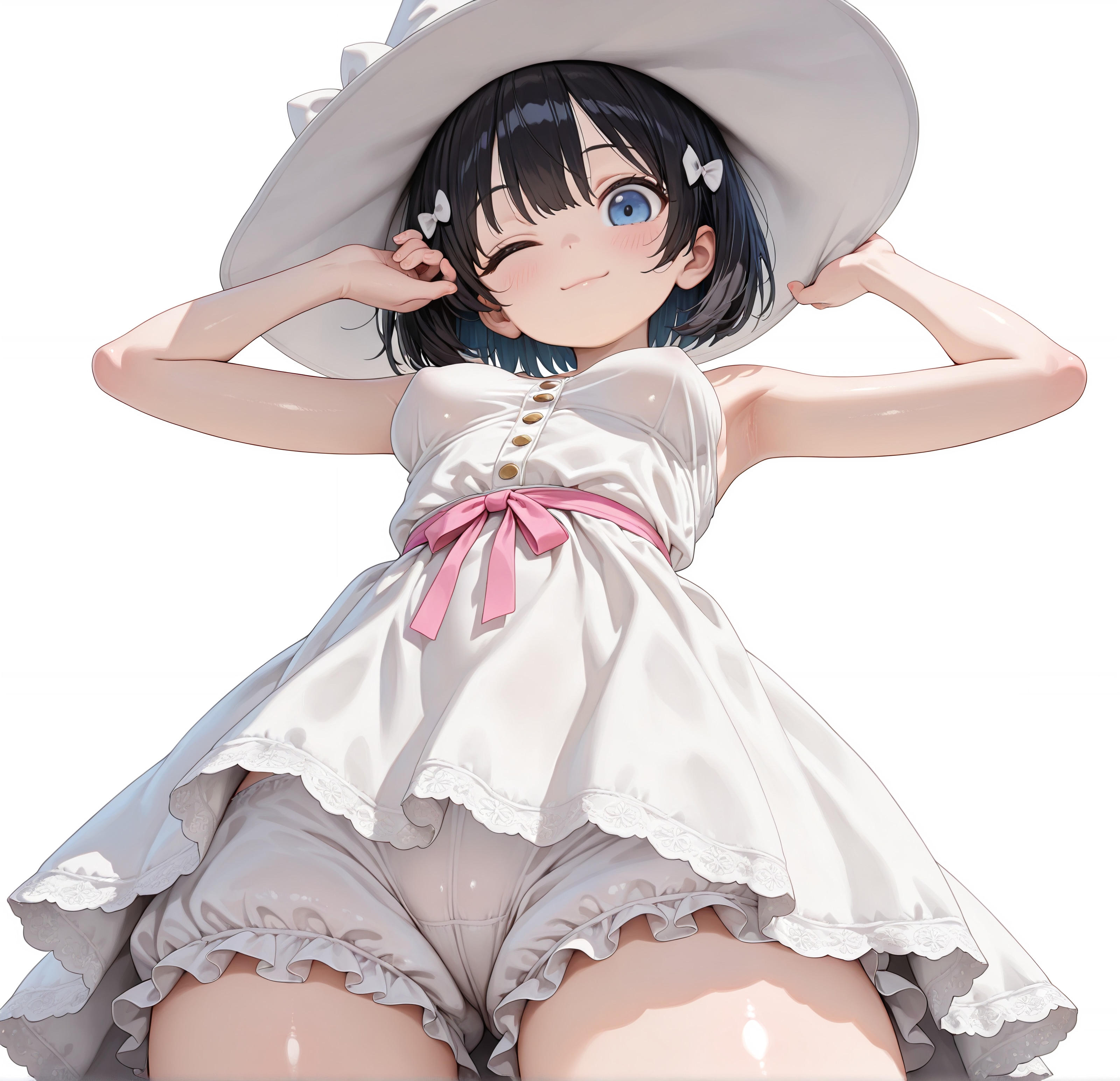 白のウィッチ帽