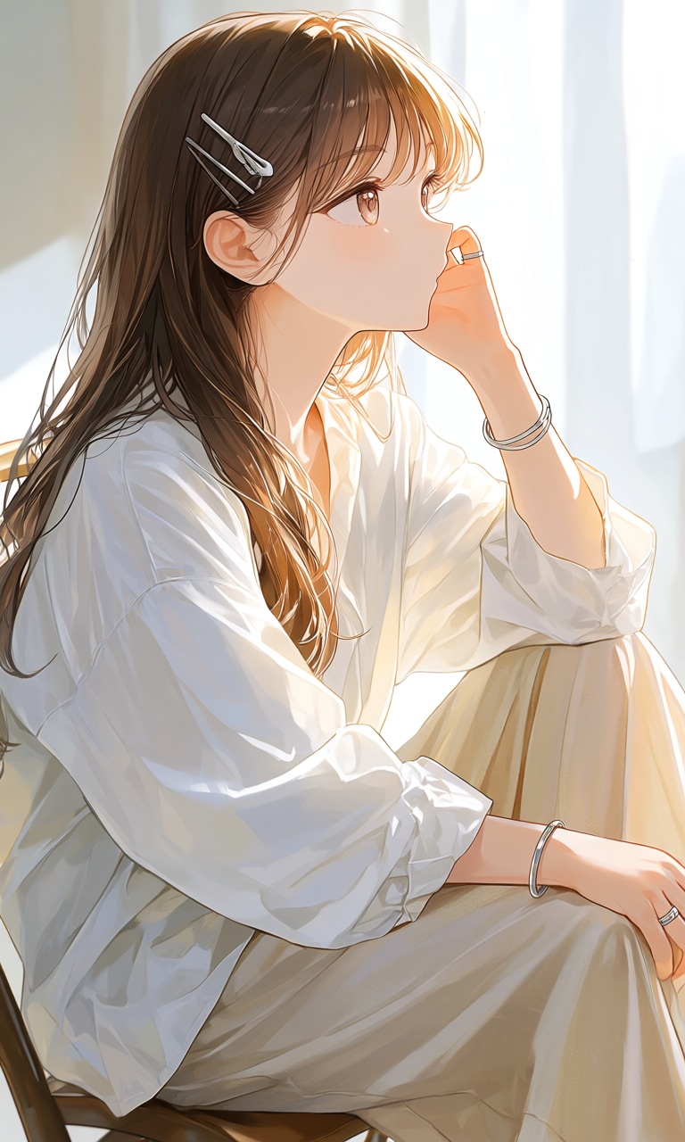 今日はワイドパンツかな…。