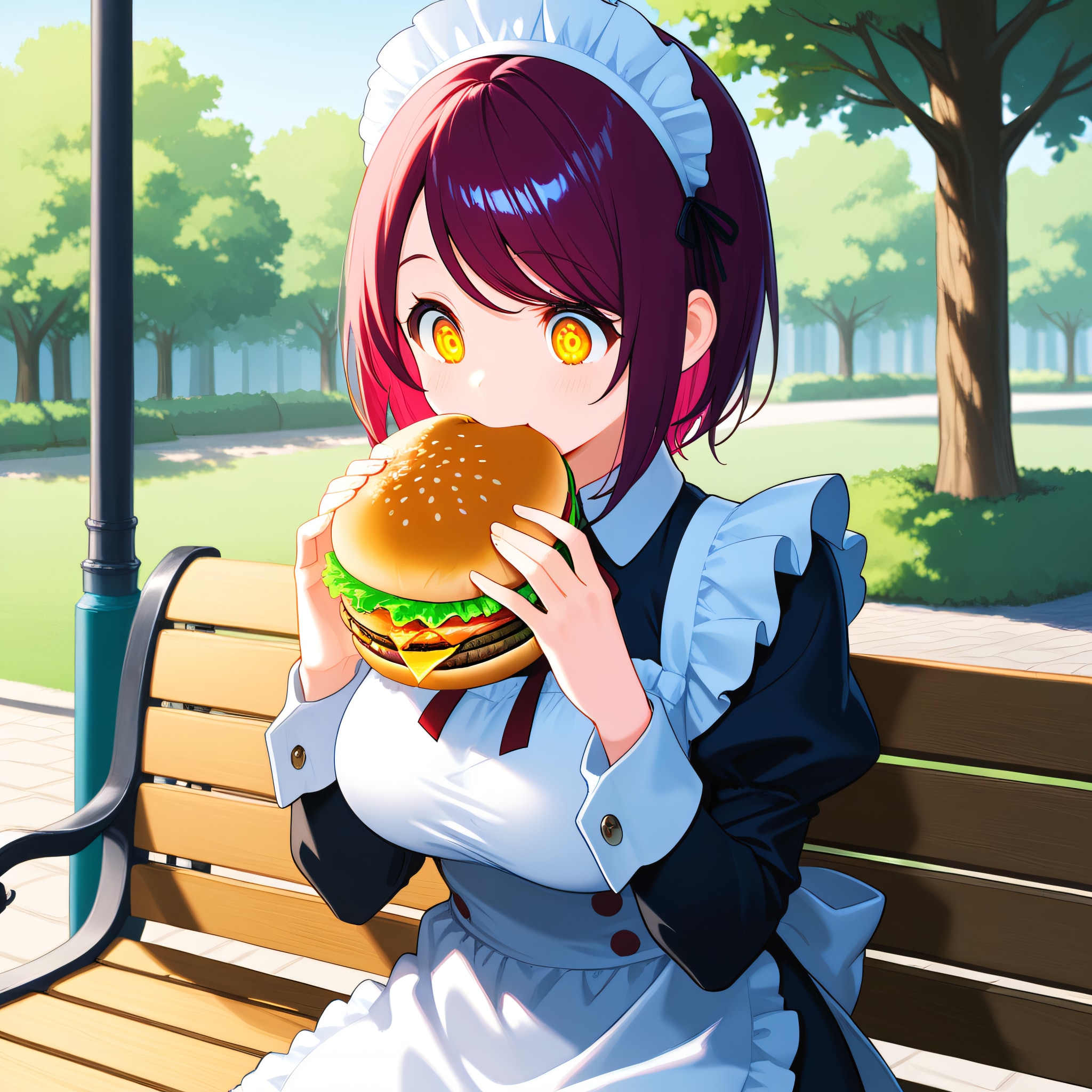 こんにちは（挨拶メイドの芽衣ちゃん） | の人気AIイラスト・グラビア