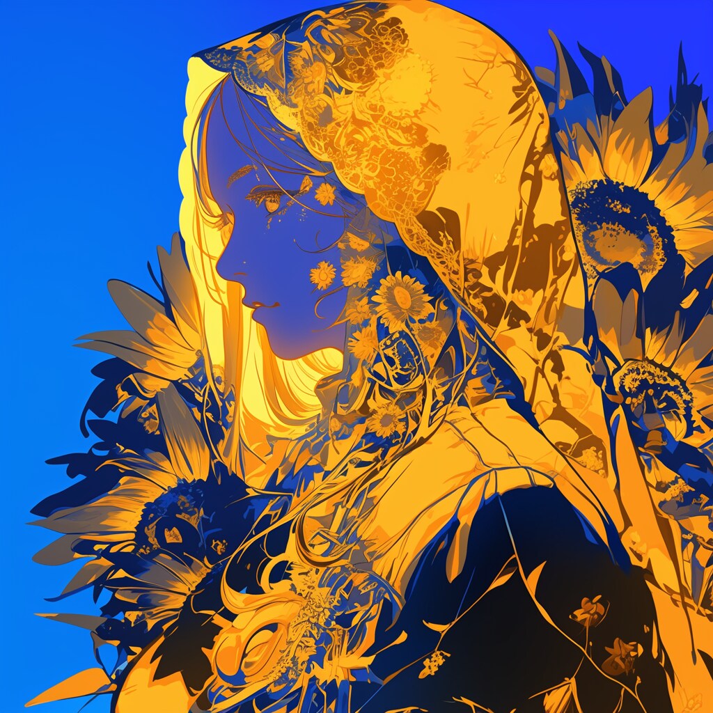 向日葵と少女　其のニ