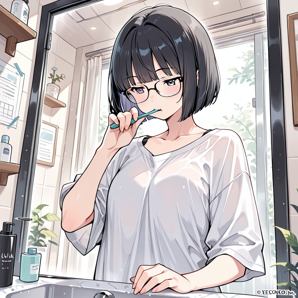 歯磨き | の人気AIイラスト・グラビア