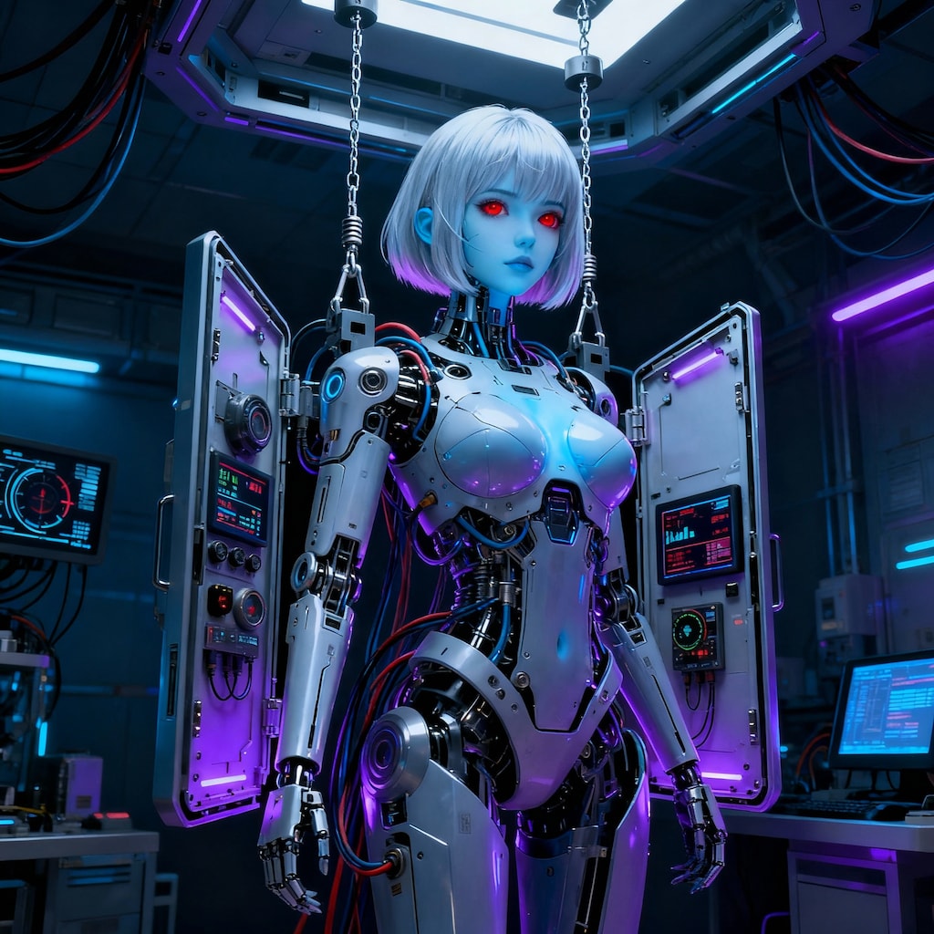 銀髪サイボーグ(ロールアウト)