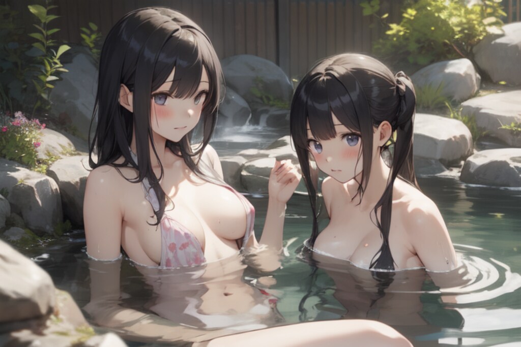 水浴び女子3