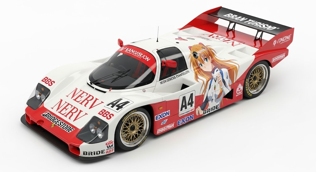 ポルシェ962C新世紀エヴァンゲリオン痛車レーシングカー