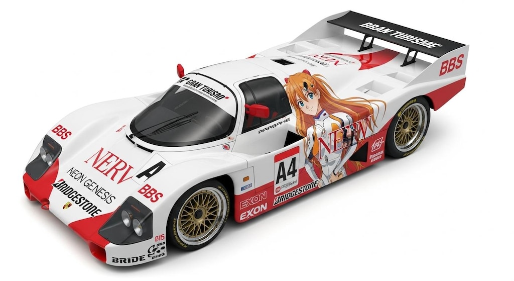 ポルシェ962C新世紀エヴァンゲリオン痛車レーシングカー