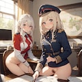 軍服娘の作戦会議 4枚目