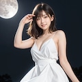 月夜の白いドレス 4枚目