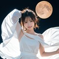 月夜の白いドレス 2枚目