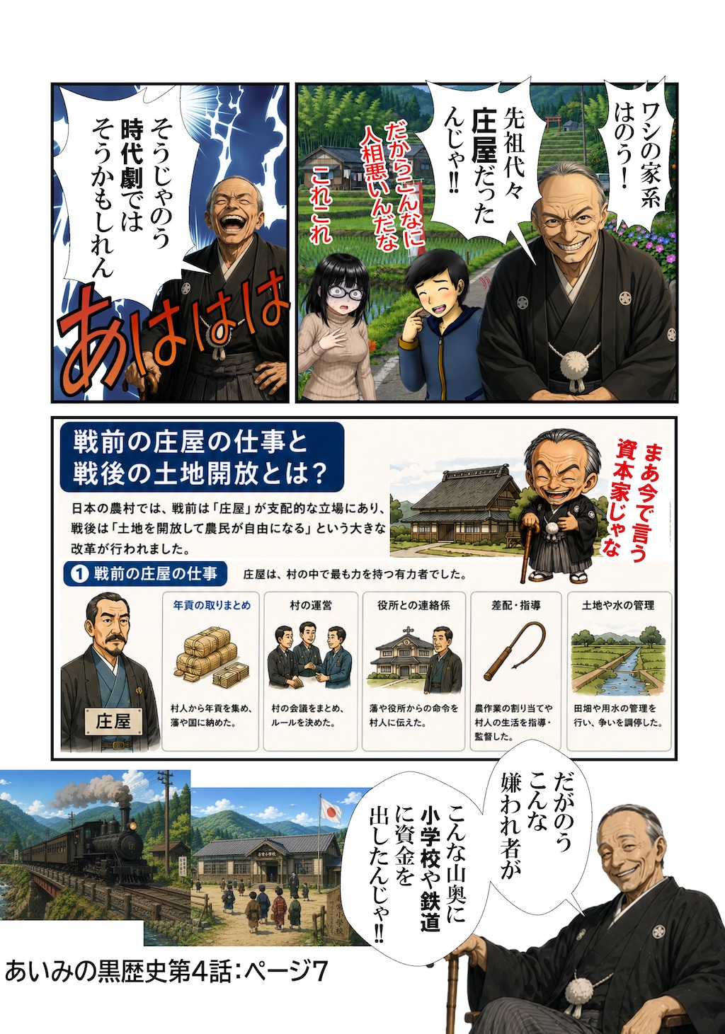 あいみのくろ歴史第四話：謎のむっちゃら帝国