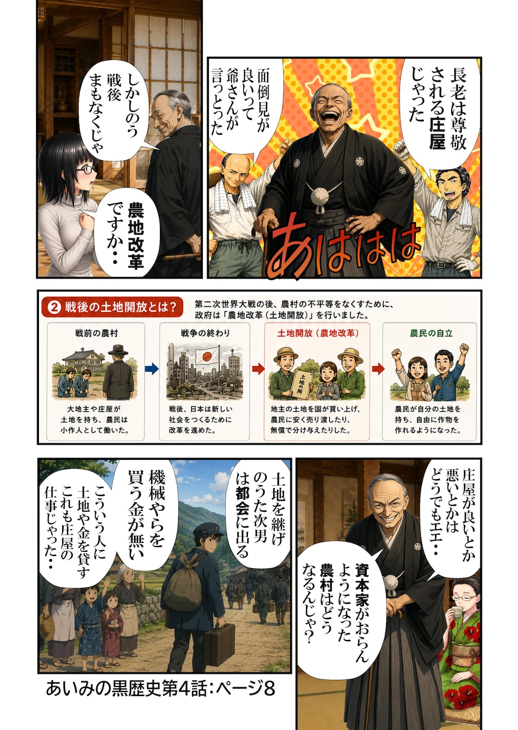 あいみのくろ歴史第四話：謎のむっちゃら帝国