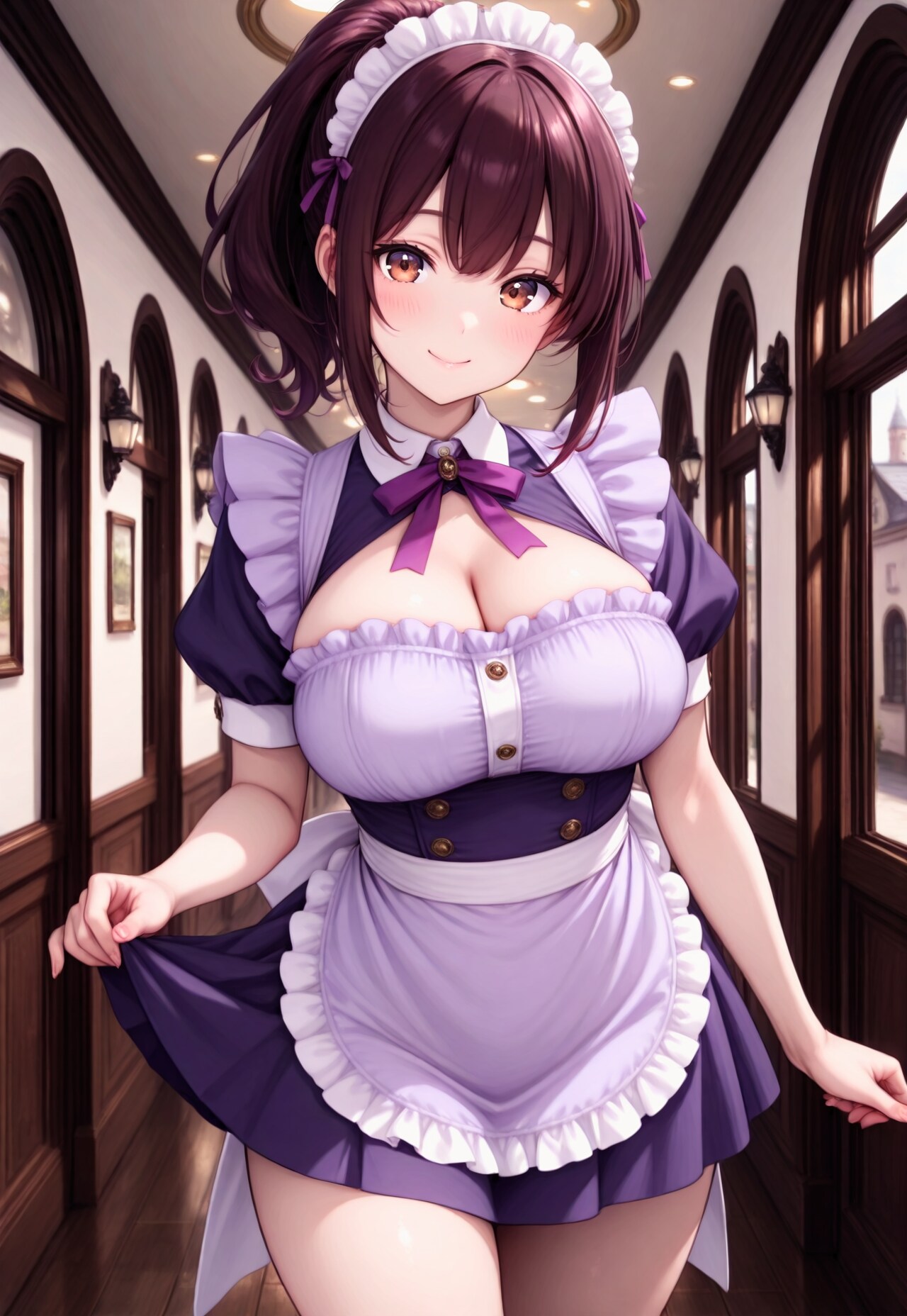 568（薄紫のメイド服）