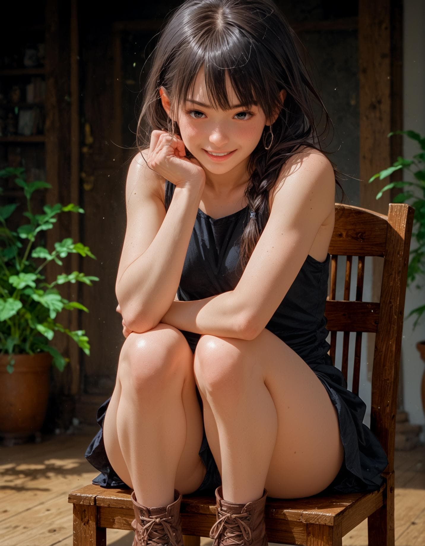 ブーツを履く少女 | の人気AIイラスト・グラビア