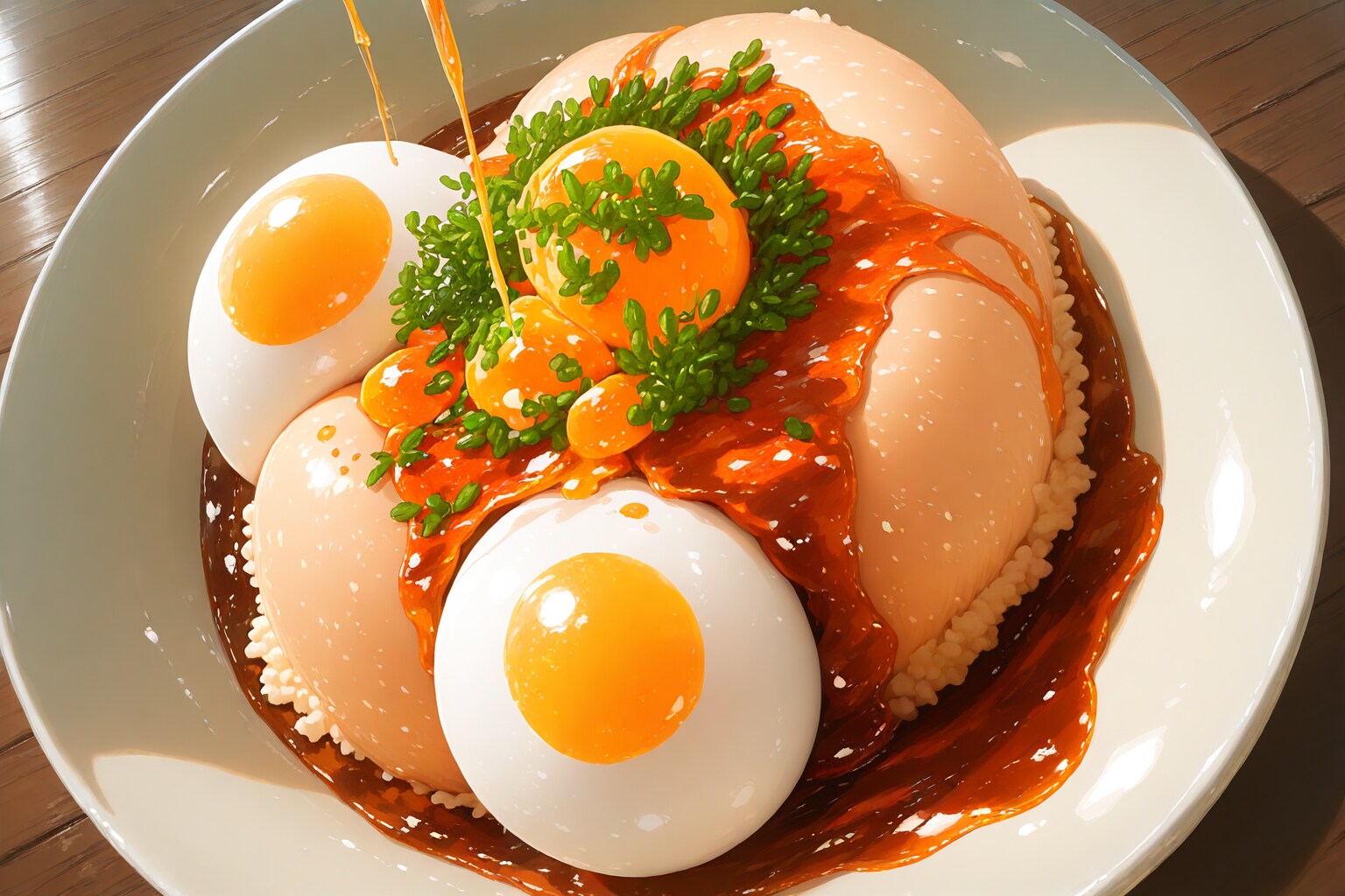 これたぶんトルコライスやない。よく見たらなんかキモカワ系の生物みたいなご飯ものや | の人気AIイラスト・グラビア