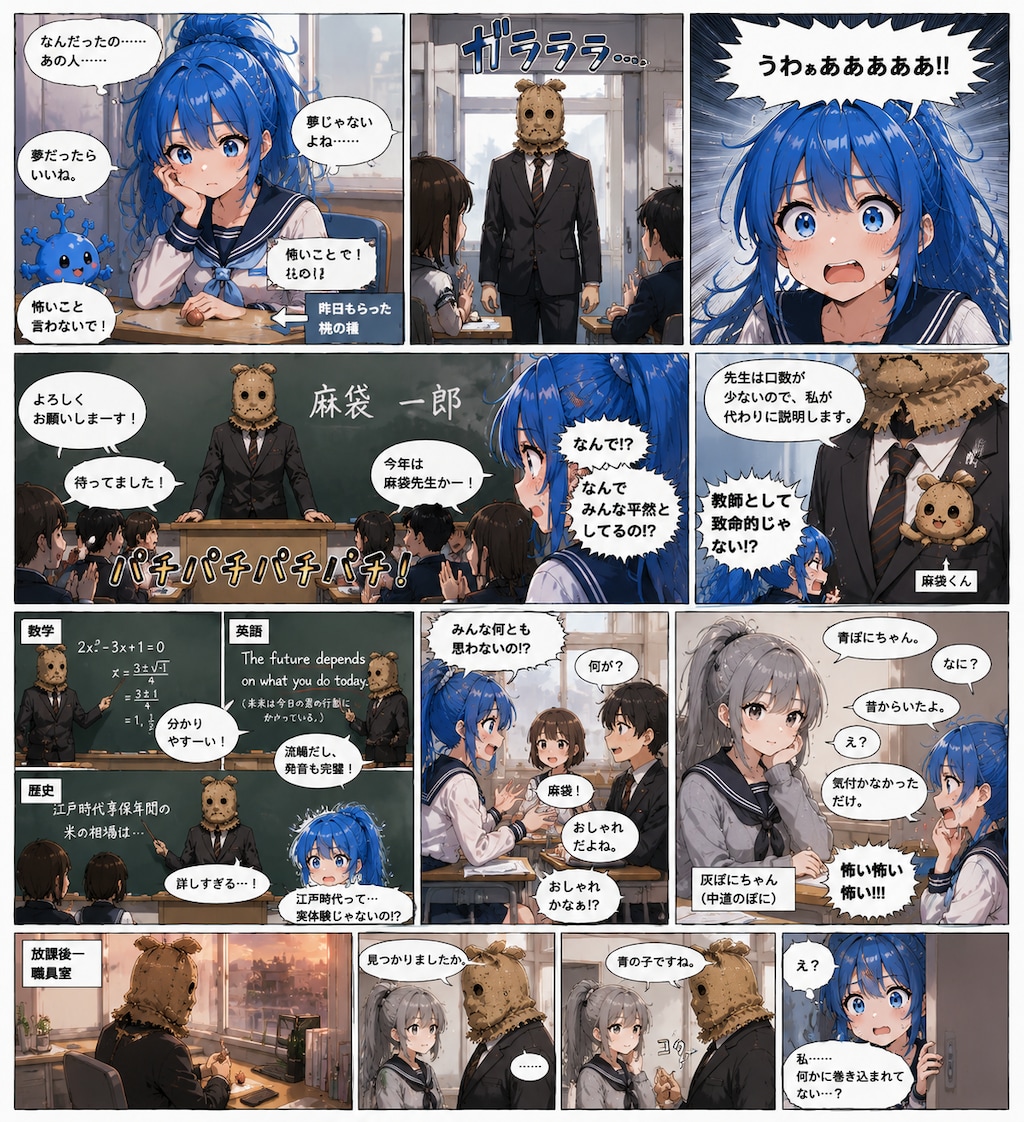 青ぽにちゃん ランニング_ChatGPT