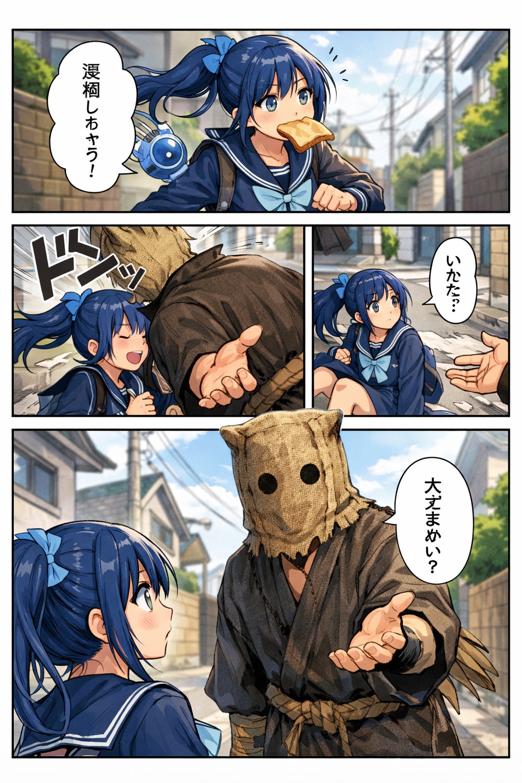 青ぽにちゃん ランニング_ChatGPT