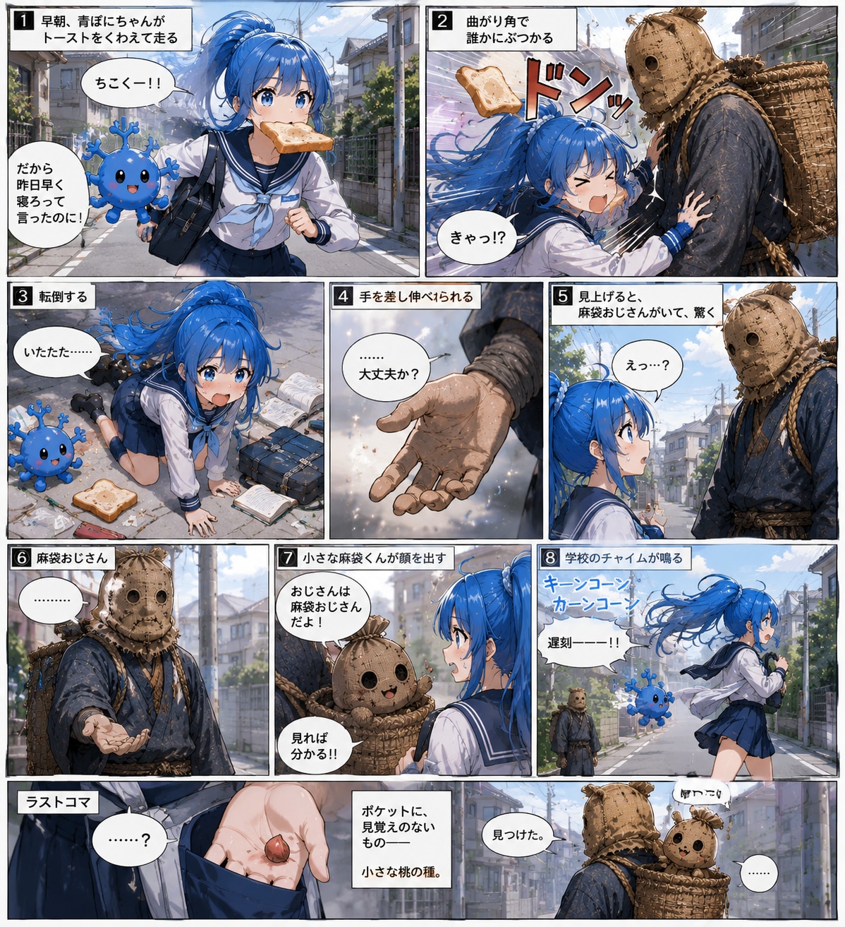 青ぽにちゃん ランニング_ChatGPT