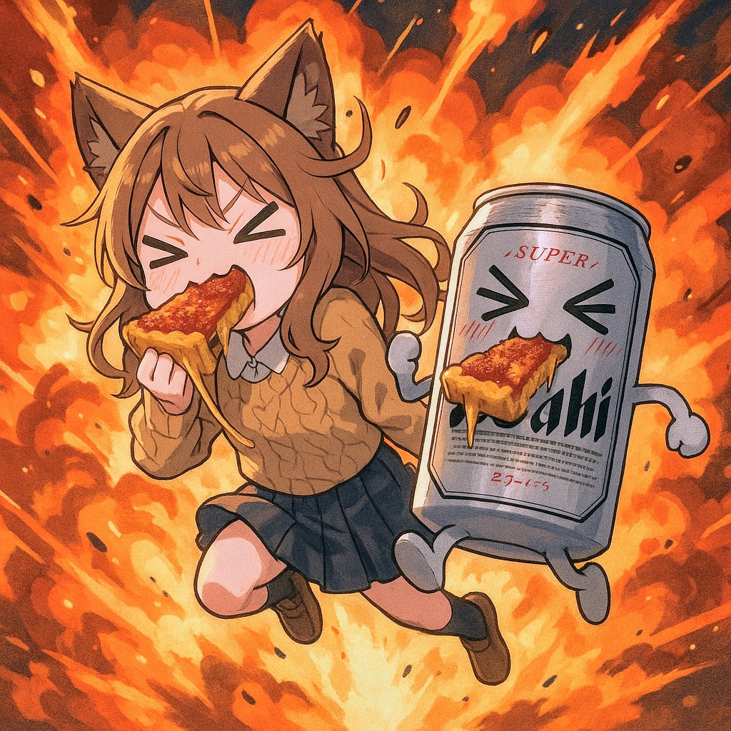 シカゴおピッツァを食べる小さな女の子