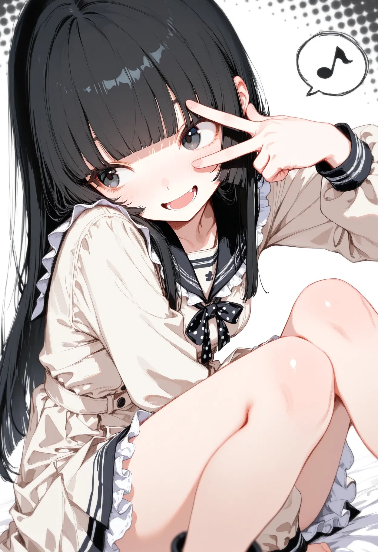 セーラードレスの姫羽ちゃん