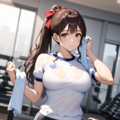 ポニーテールの巨乳ちゃん 4枚目