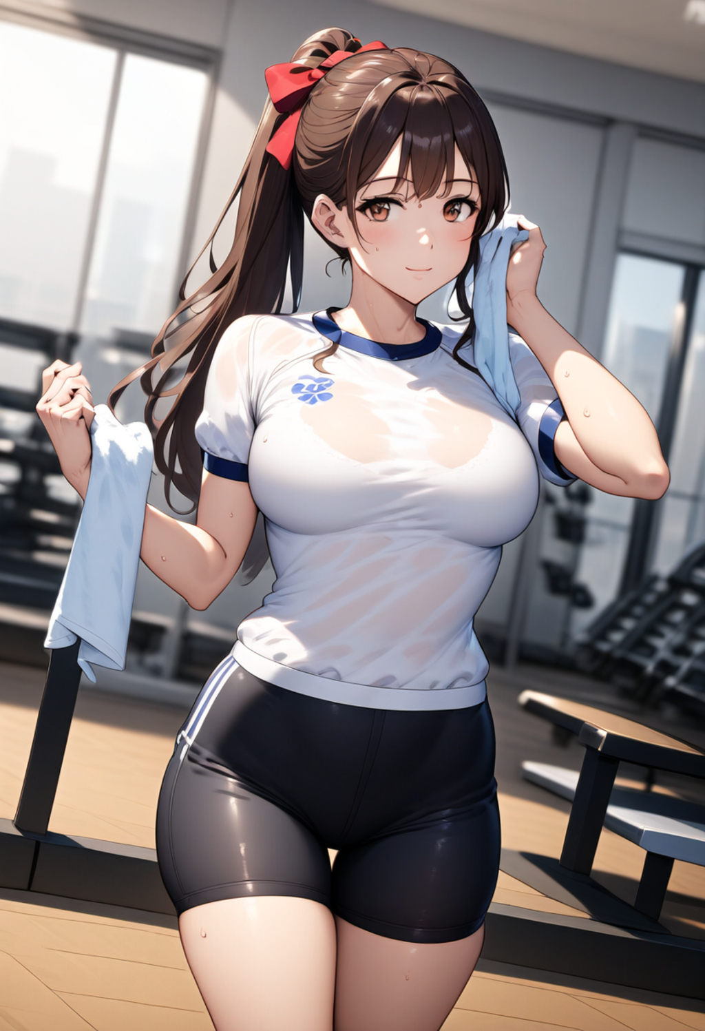 ポニーテールの巨乳ちゃん