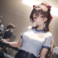 ポニーテールの巨乳ちゃん 3枚目