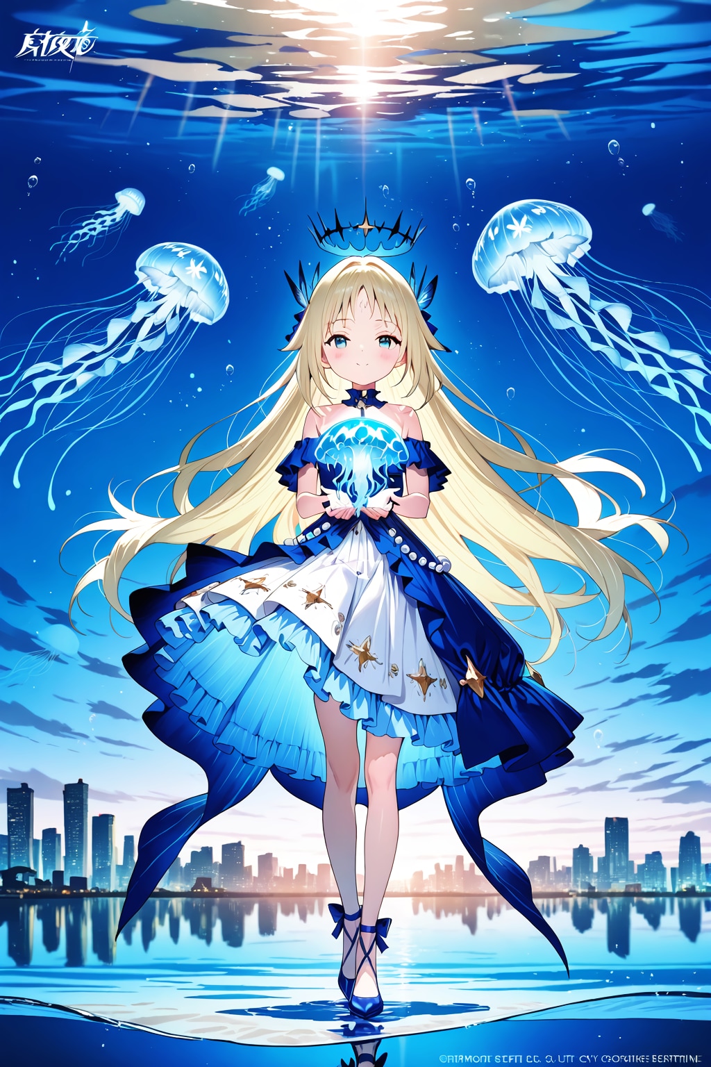 蒼の雫、命の灯 | の人気AIイラスト・グラビア