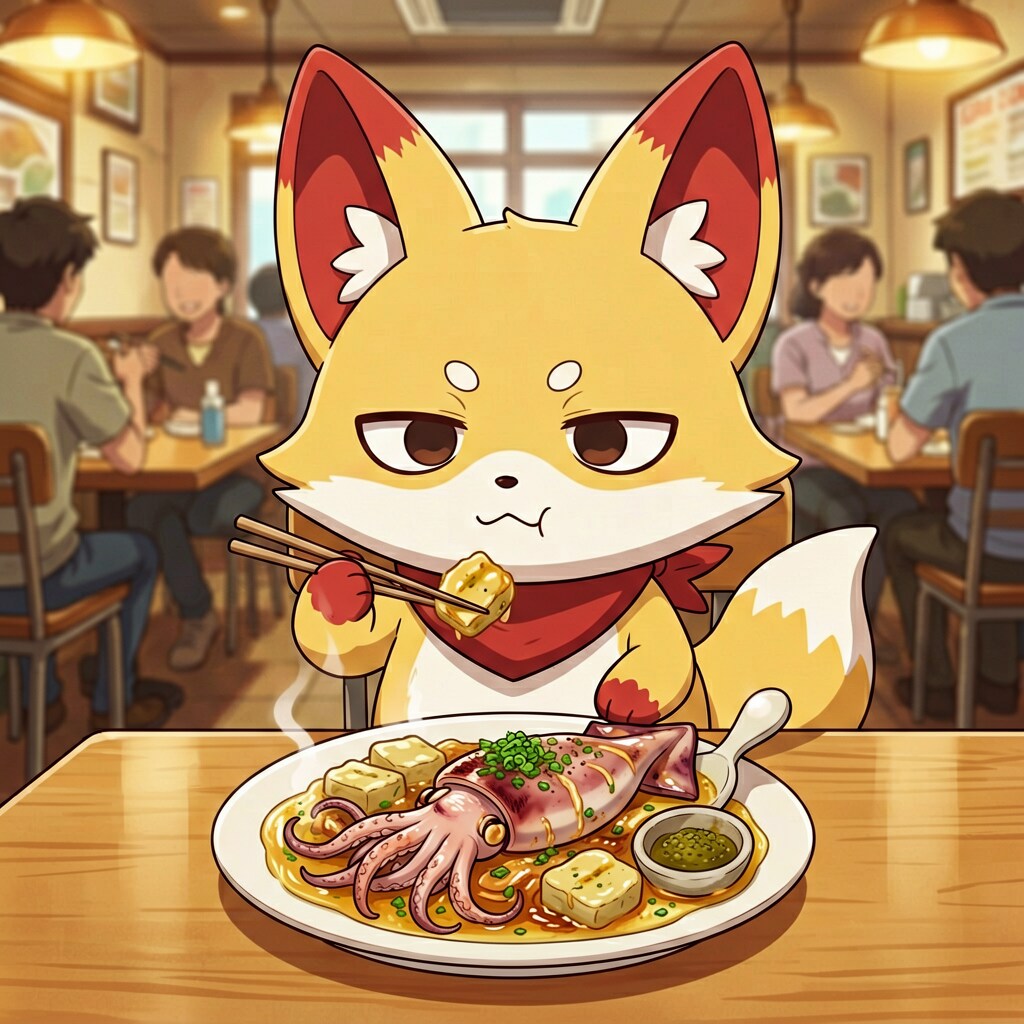 イカをくえるんだな