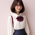 眼鏡女子 楓の夏服検討中 3枚目