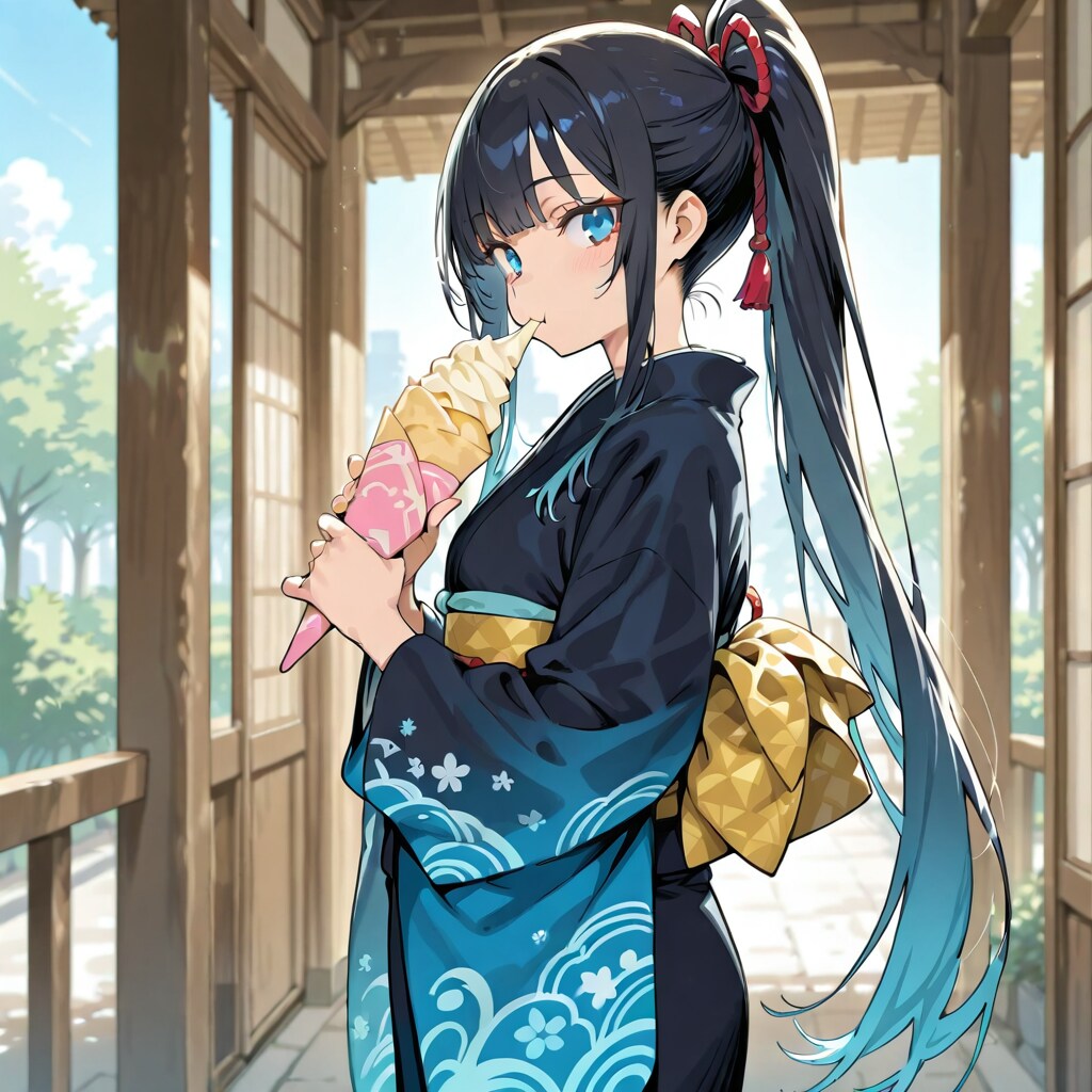 着物姿のチハルちゃん