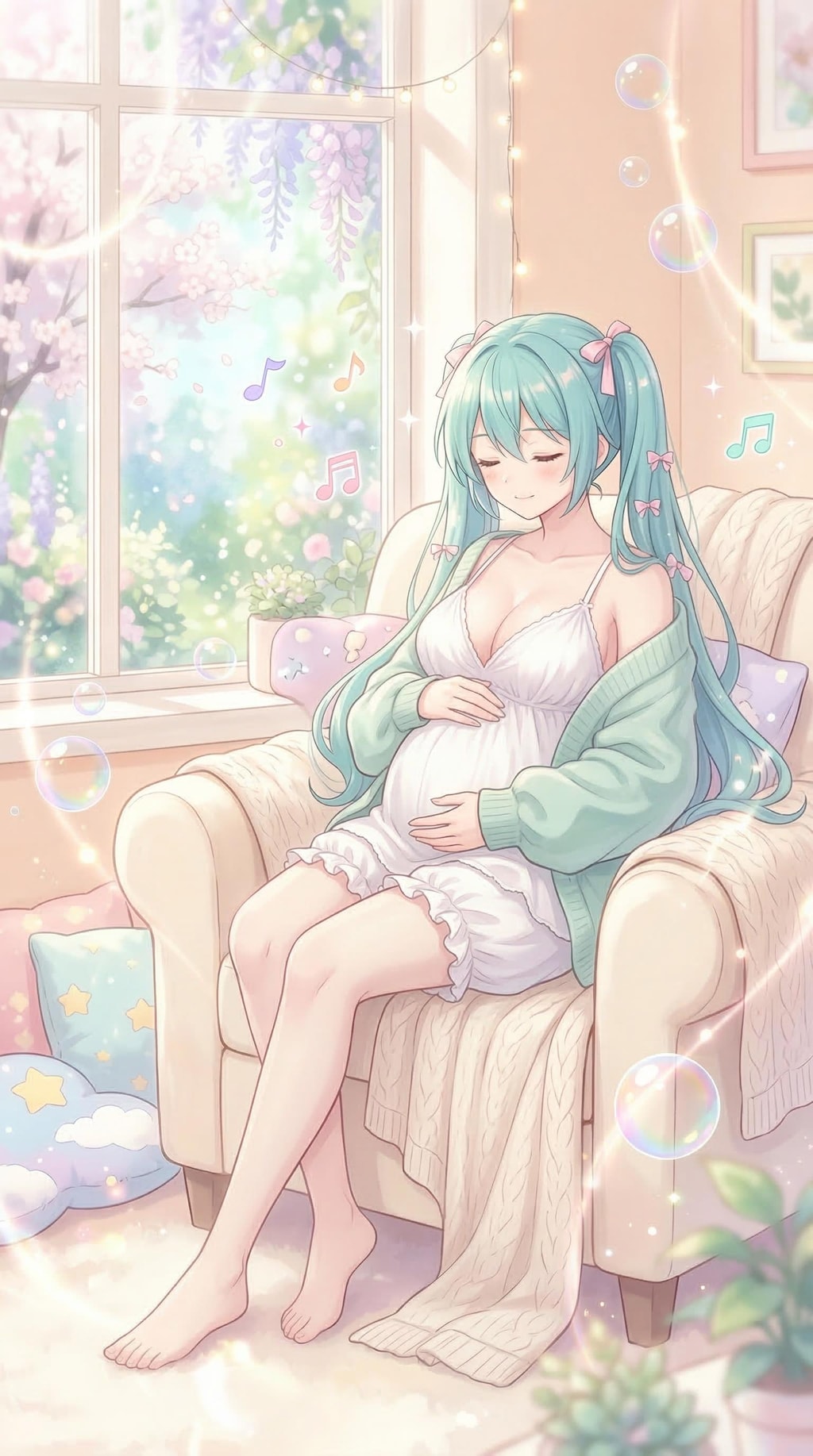 ゆめかわ妊婦ミクさん