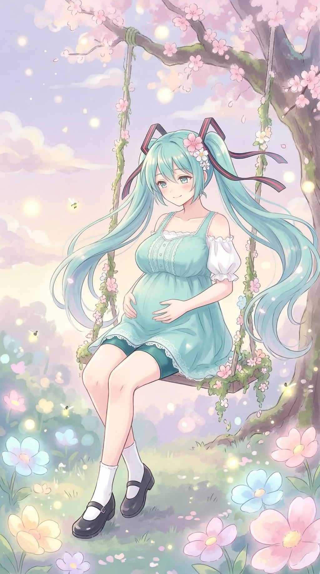 ゆめかわ妊婦ミクさん